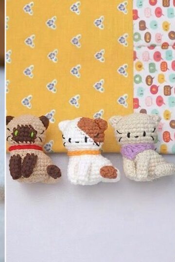 9 Crochet Mini Cats Free Patterns