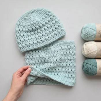 Winter Puff Stitch Hat Crochet Pattern