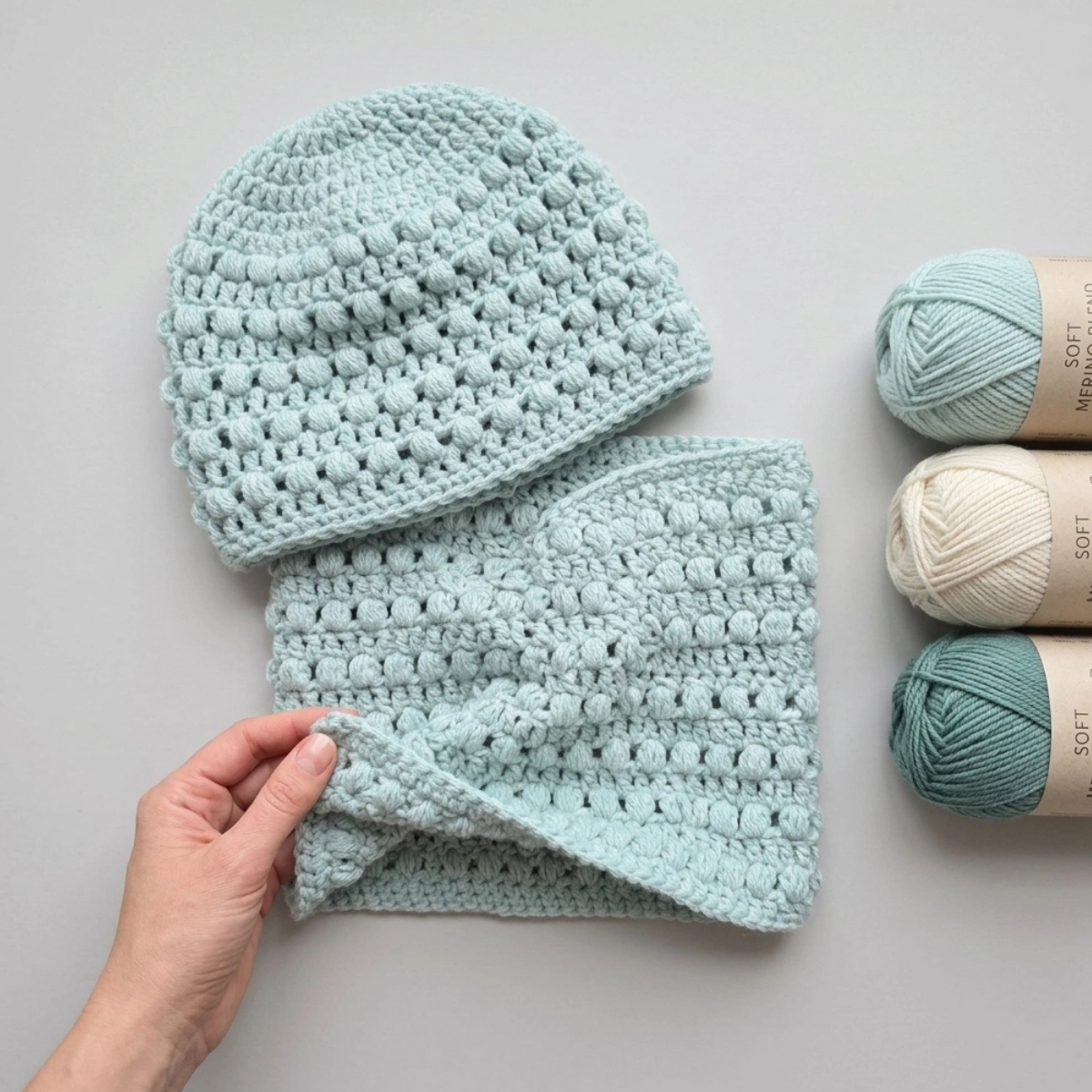 Winter Puff Stitch Hat